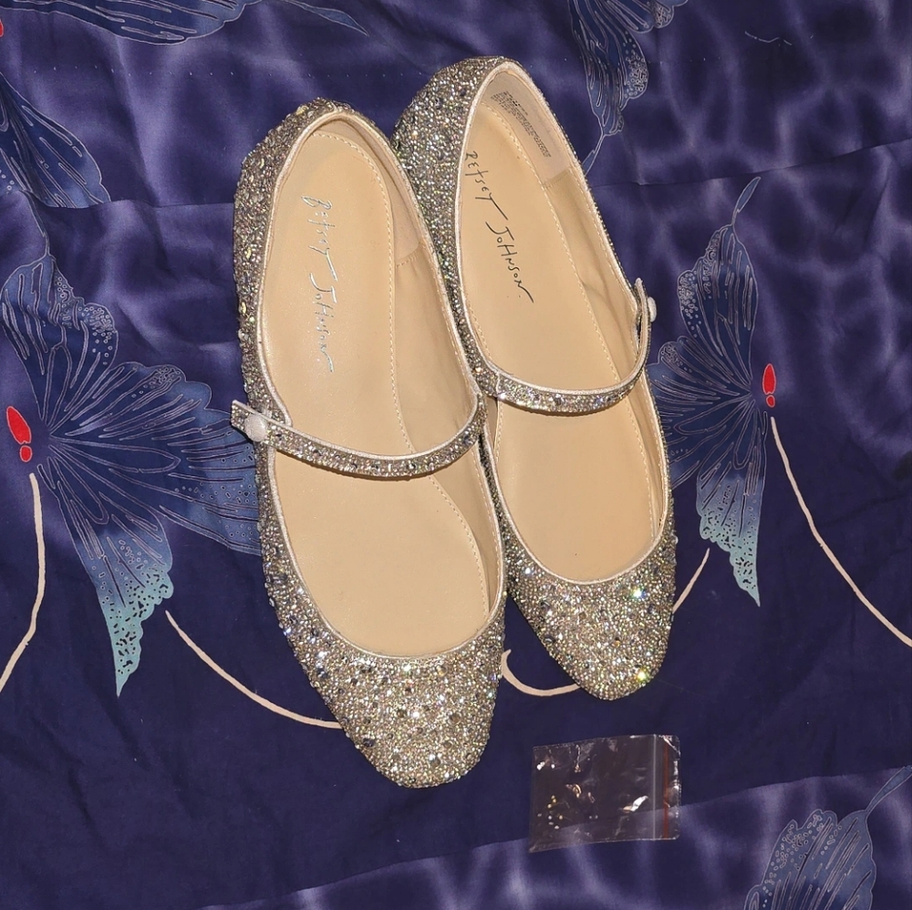 Jeffrey Campbell Silver Sparkle Flats